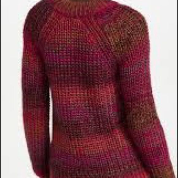 BB Dakota Multi Color Ombré Open Weave Women’s Sweater Size Medium - Picture 6 of 11